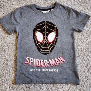 Spider-Man Into the Spider-Verse Gray T-Shirt